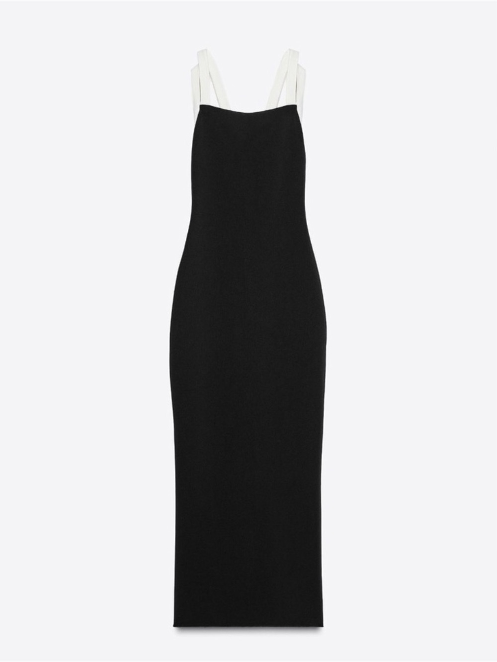 Zara Black Dress with White Strappy Back - Picture 3 of 16